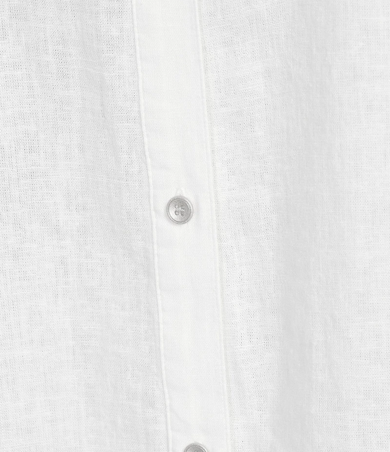 Westbound Plus Size 3/4 Roll-Tab Sleeve Point Collar Y-Neck Button Front Shirt