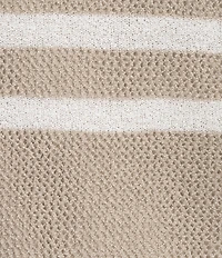 Westbound Plus Size 3/4 Sleeve Crochet Crew Neck Ribbed Top