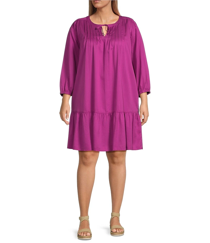 Westbound Plus Size Bracelet Sleeve V-Neck Dress