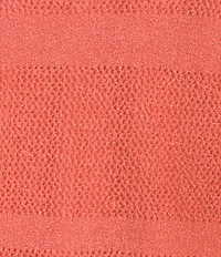 Westbound Plus Size Crochet 3/4 Sleeve Crew Neck Ribbed Top