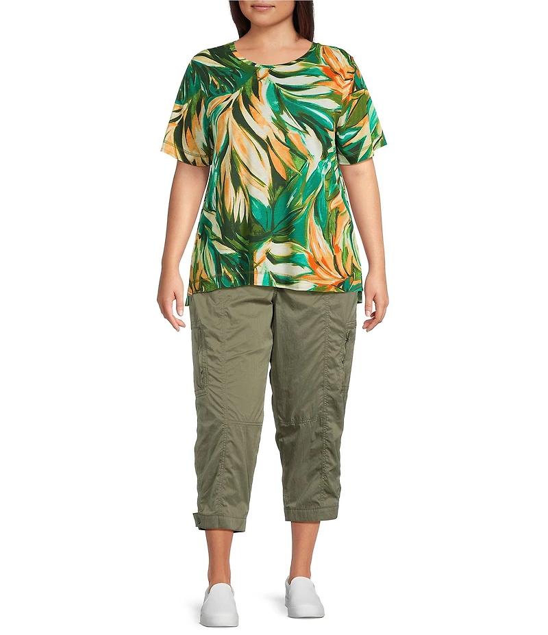 Westbound Plus Size Crop Utility Pants