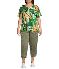 Westbound Plus Size Crop Utility Pants