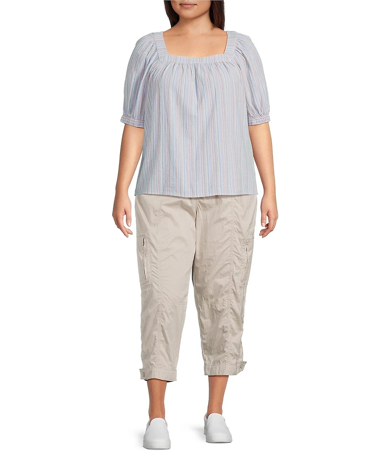Westbound Plus Size Crop Utility Pants