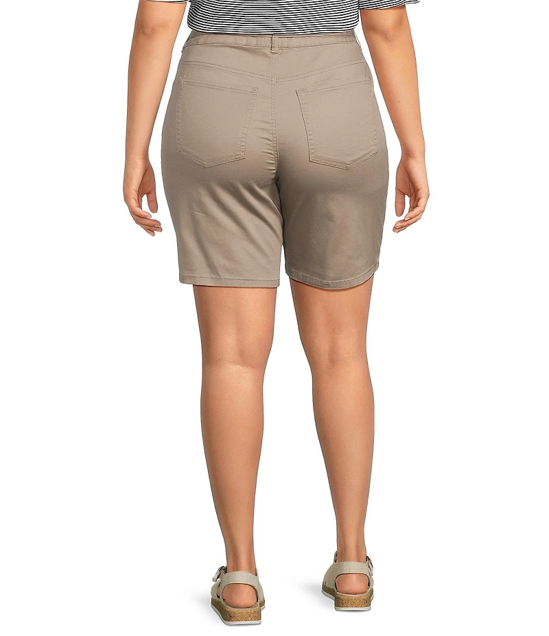 Westbound Plus Size High Rise Bermuda Shorts