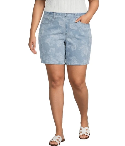 Westbound Plus Size High Rise Bermuda Shorts