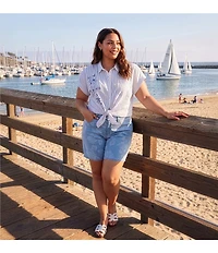 Westbound Plus Size High Rise Bermuda Shorts