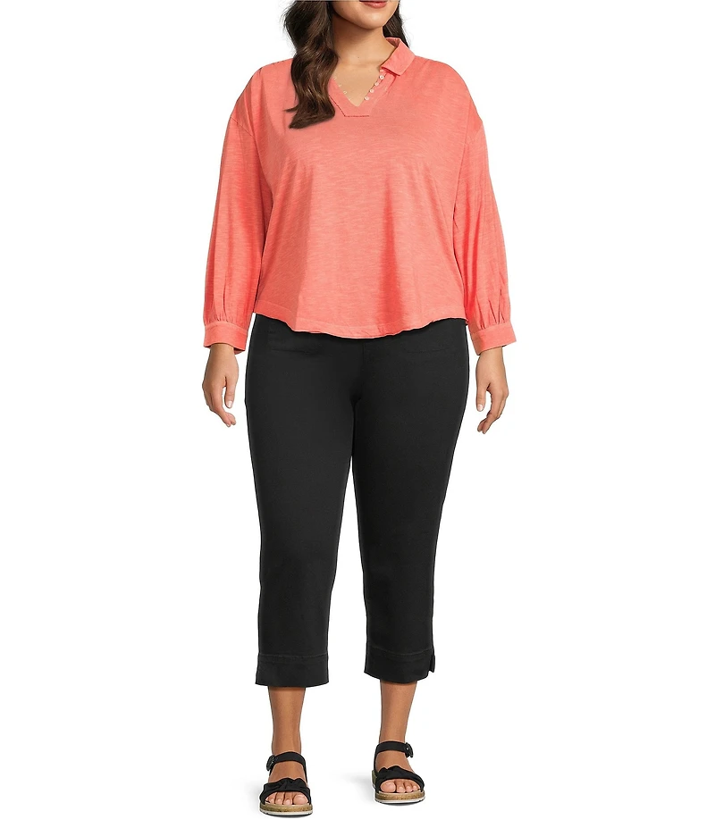 Westbound Plus Size High Rise Crop Pants