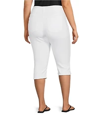 Westbound Plus Size High Rise Pullon Crop Capri Pants