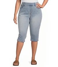 Westbound Plus Size High Rise Pullon Crop Pants
