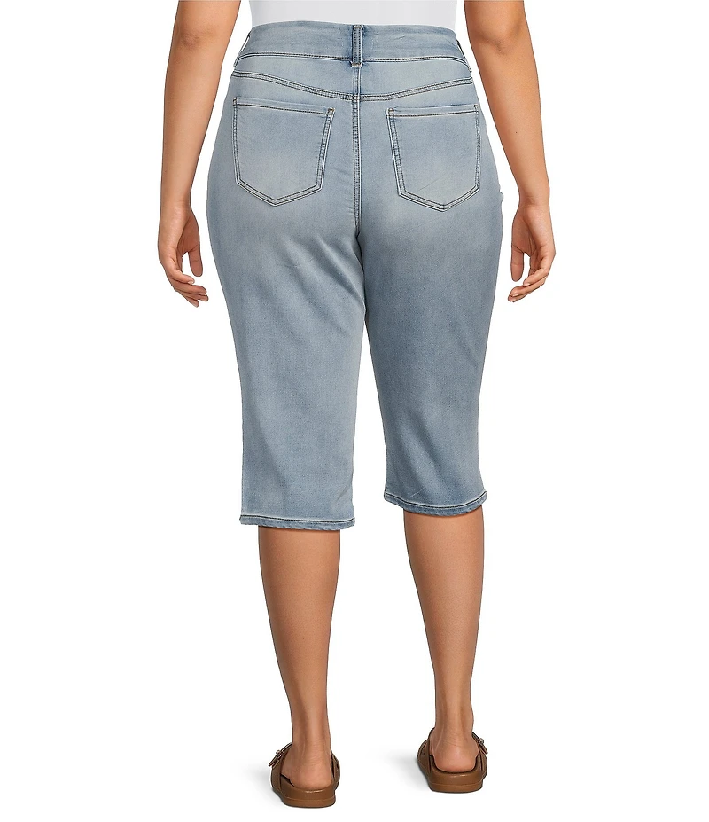 Westbound Plus Size High Rise Pullon Crop Pants