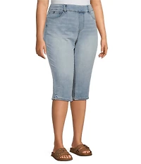 Westbound Plus Size High Rise Pullon Crop Pants
