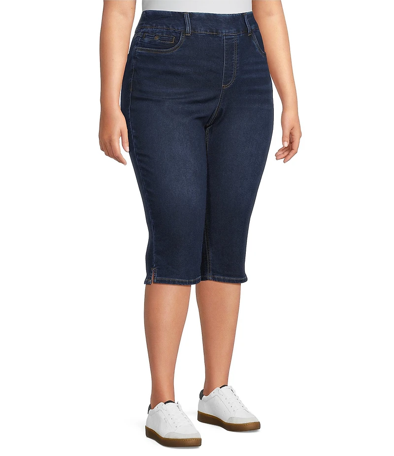 Westbound Plus Size High Rise Pullon Crop Pants