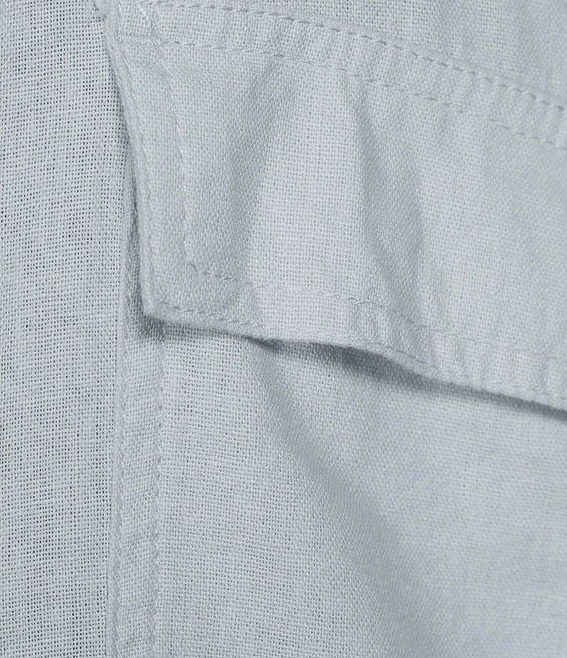 Westbound Plus Size Linen-Blend Long Sleeve Button Front Jacket