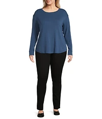 Westbound Plus Size Long Sleeve Crew Neck Pullover