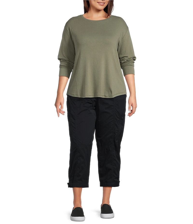 Westbound Plus Size Long Sleeve Crew Neck Pullover