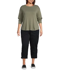 Westbound Plus Size Long Sleeve Crew Neck Pullover