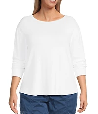 Westbound Plus Size Long Sleeve Crew Neck Pullover