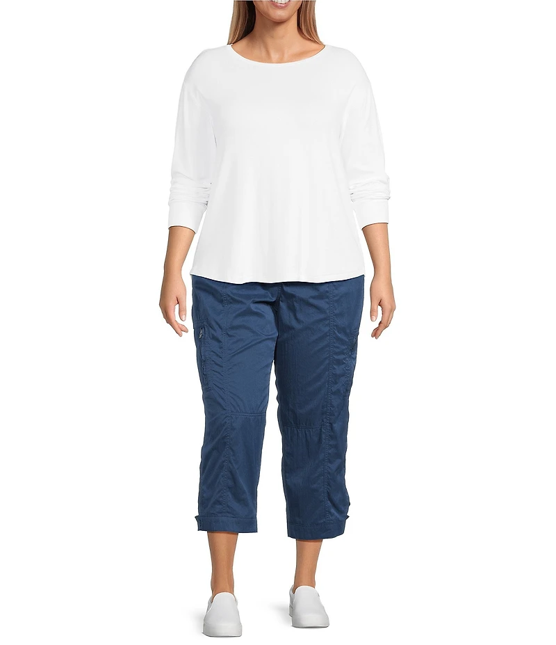 Westbound Plus Size Long Sleeve Crew Neck Pullover