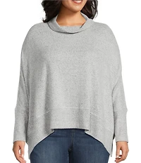 Westbound Plus Size Long Sleeve Mock Neck Knit Top