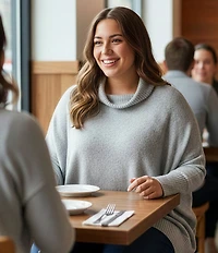 Westbound Plus Size Long Sleeve Mock Neck Knit Top