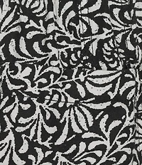 Westbound Plus Size Printed Linen Blend Pull On Crop Pants