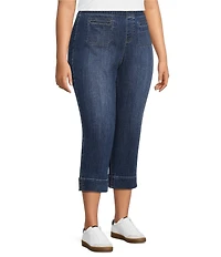 Westbound Plus Size Pull On High Rise Crop Pants
