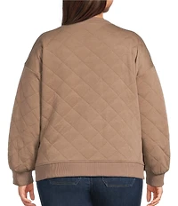 Westbound Plus Size Quilted Long Sleeve Top