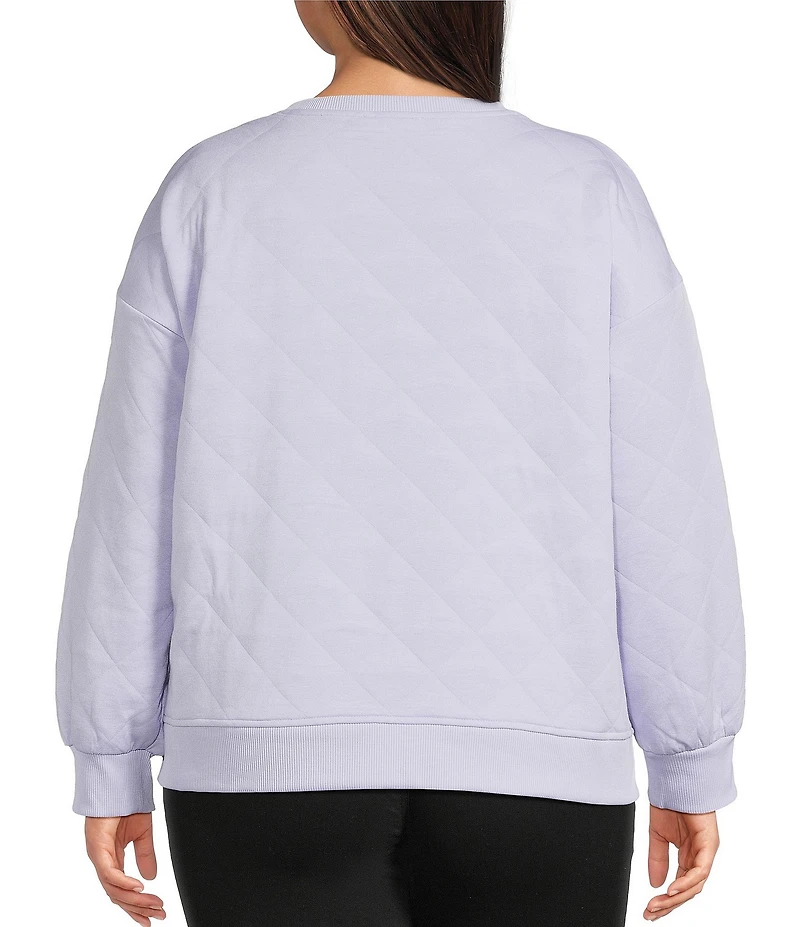 Westbound Plus Size Quilted Long Sleeve Top