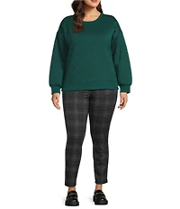 Westbound Plus Size Quilted Long Sleeve Top