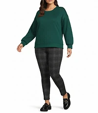 Westbound Plus Size Quilted Long Sleeve Top