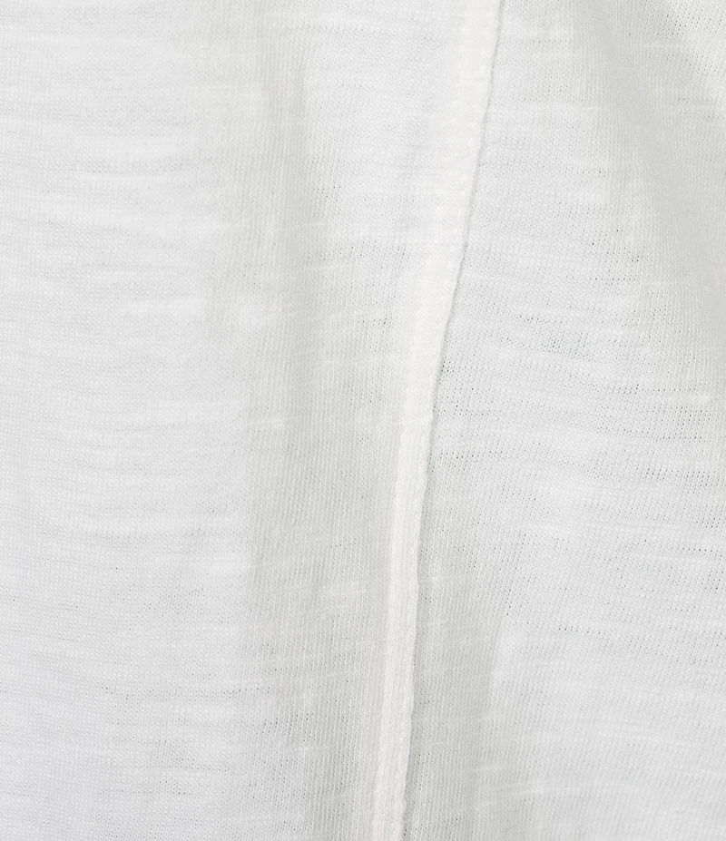 Westbound Plus Size Rolled 3/4 Sleeve Faux Henley Top