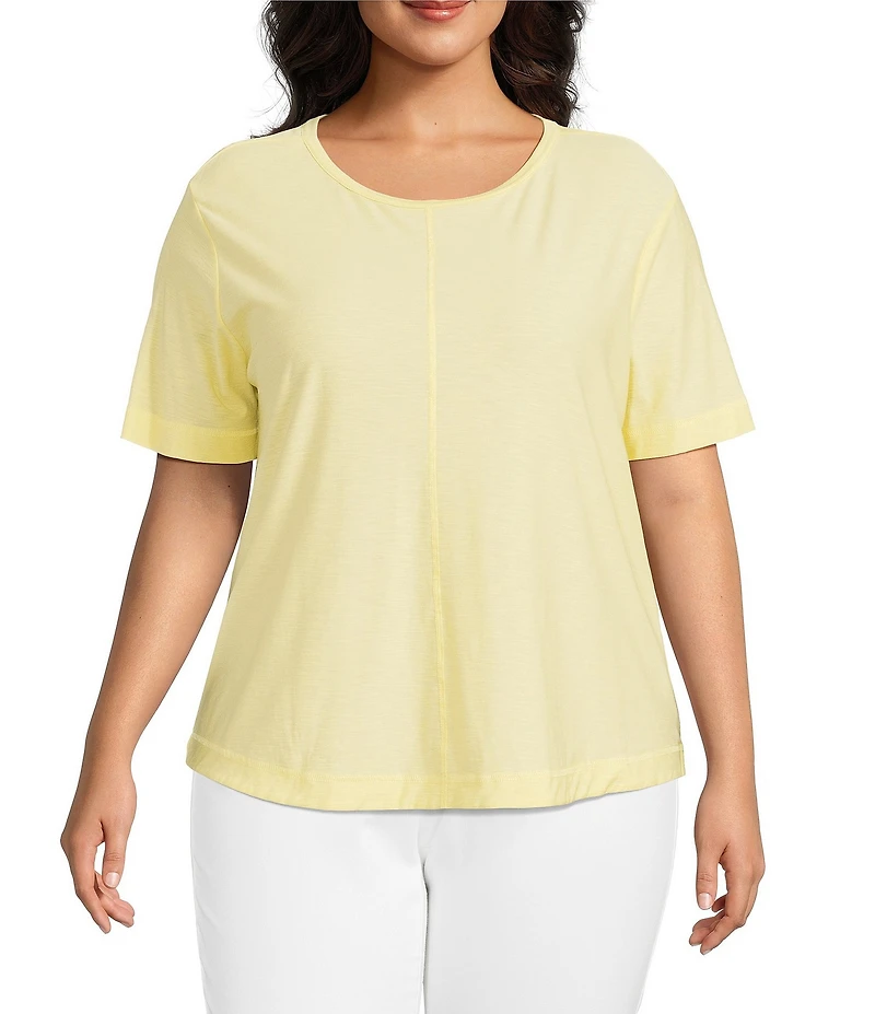 Westbound Plus Size Short Sleeve Crew Neck Top