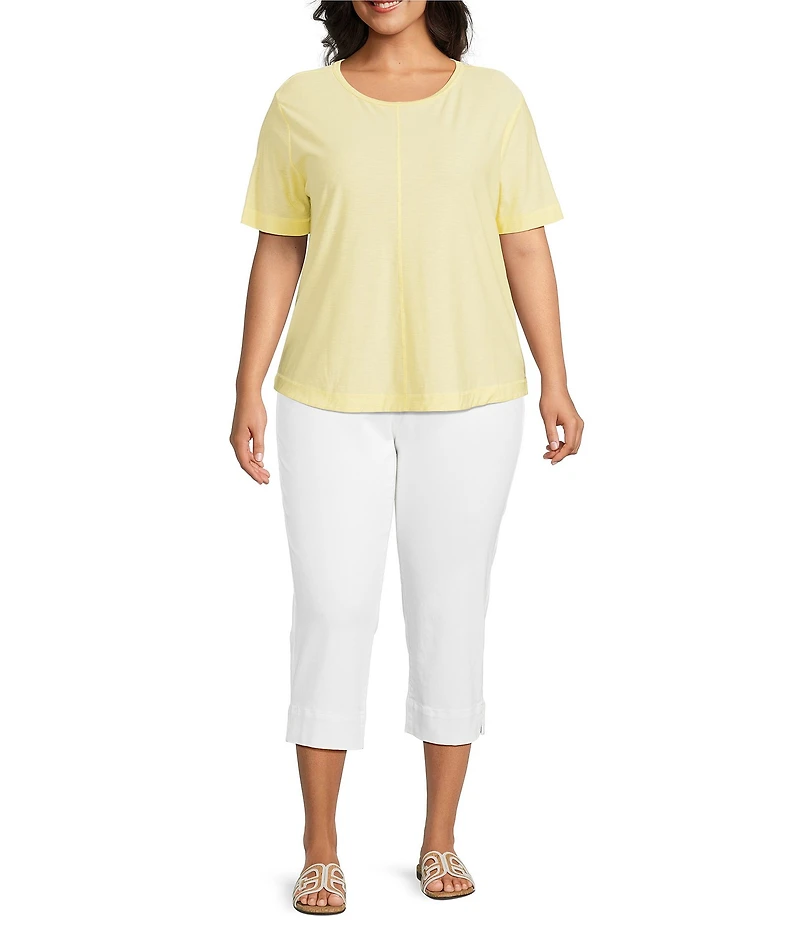 Westbound Plus Size Short Sleeve Crew Neck Top