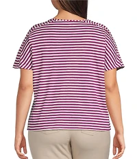 Westbound Plus Size Short Sleeve Crew Neck Top