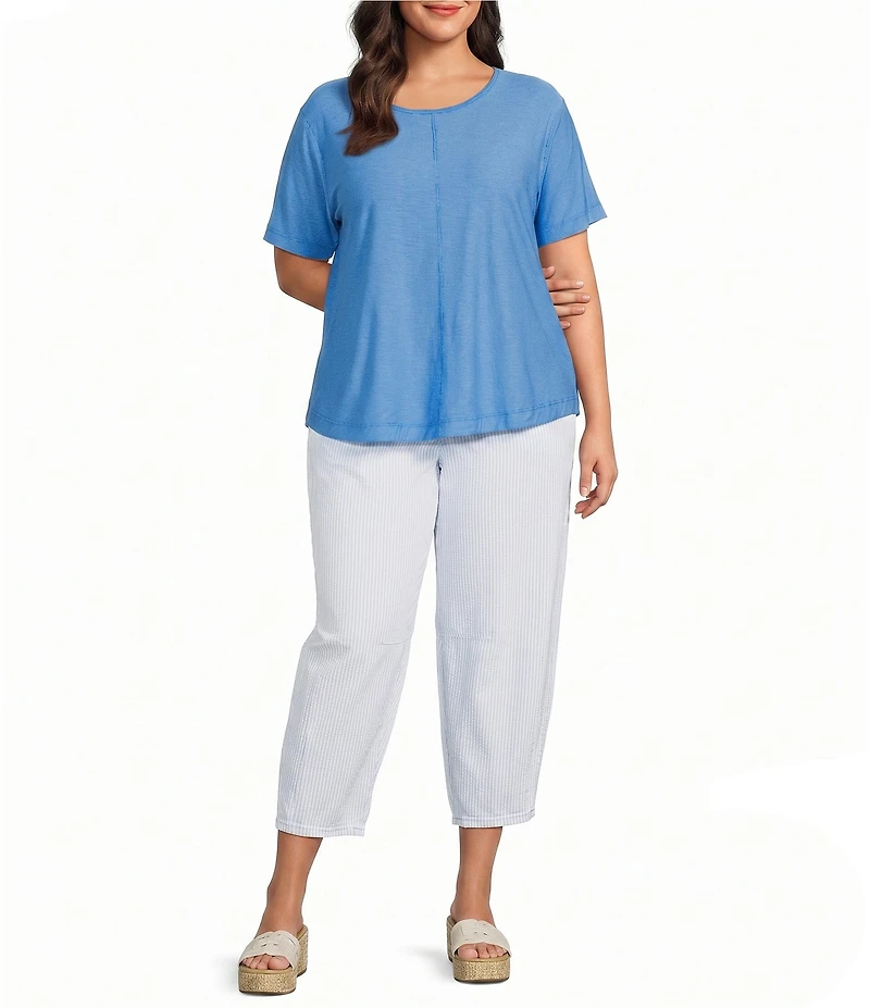 Westbound Plus Size Short Sleeve Crew Neck Top