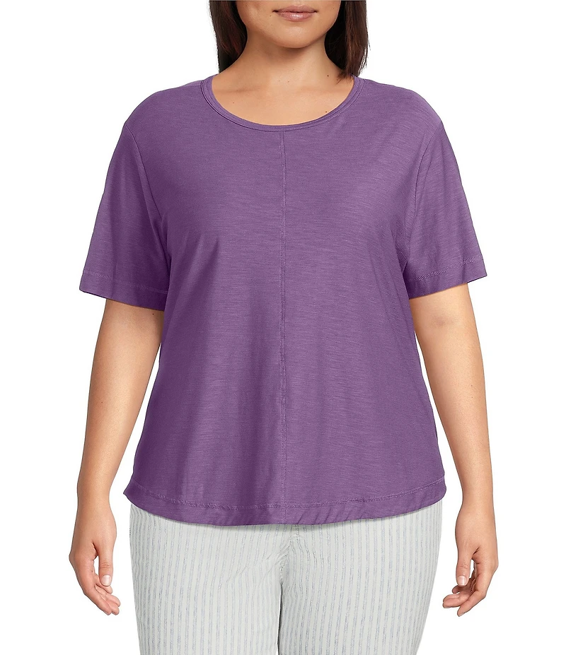Westbound Plus Size Short Sleeve Crew Neck Top