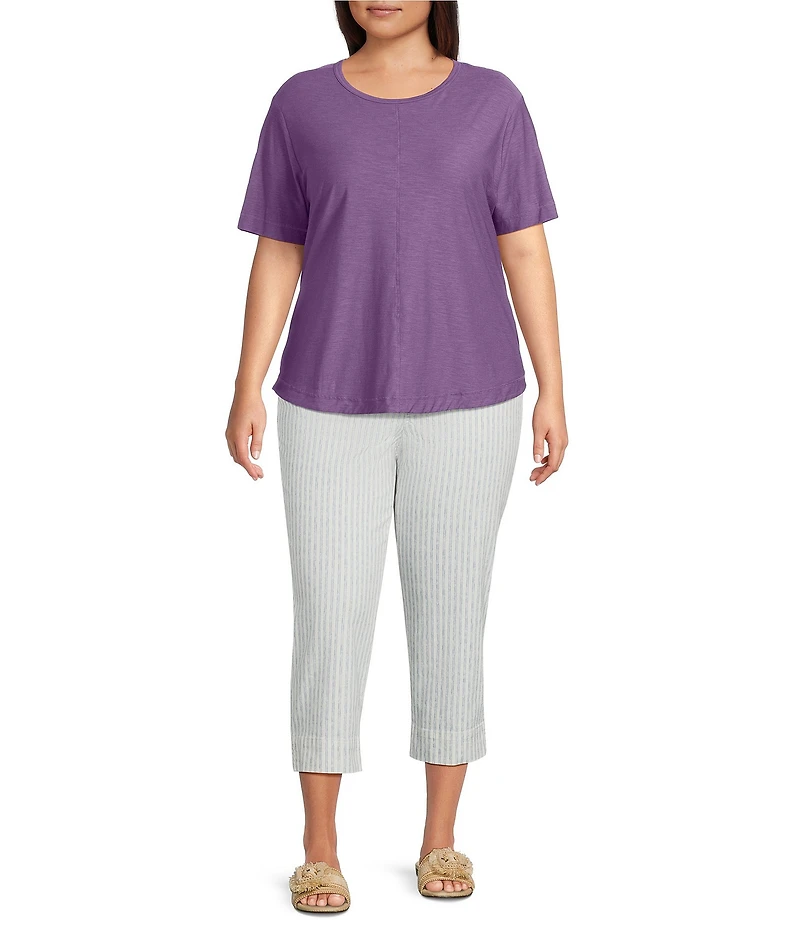 Westbound Plus Size Short Sleeve Crew Neck Top