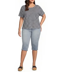 Westbound Plus Size Short Sleeve Crew Neck Top