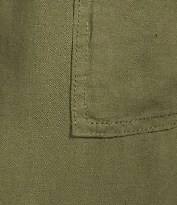 Westbound Plus Size Solid Pull On Linen Blend Crop Pants