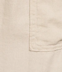 Westbound Plus Size Solid Pull On Linen Blend Crop Pants