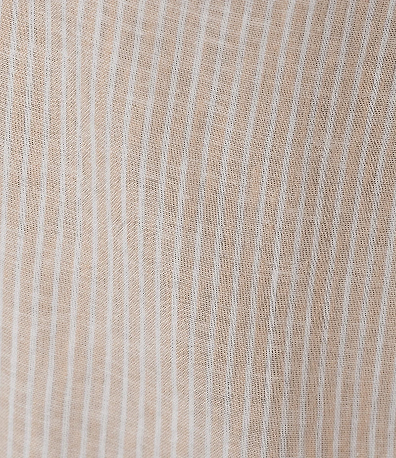 Westbound Plus Size Stripe Print 3/4 Sleeve V-Neck Top