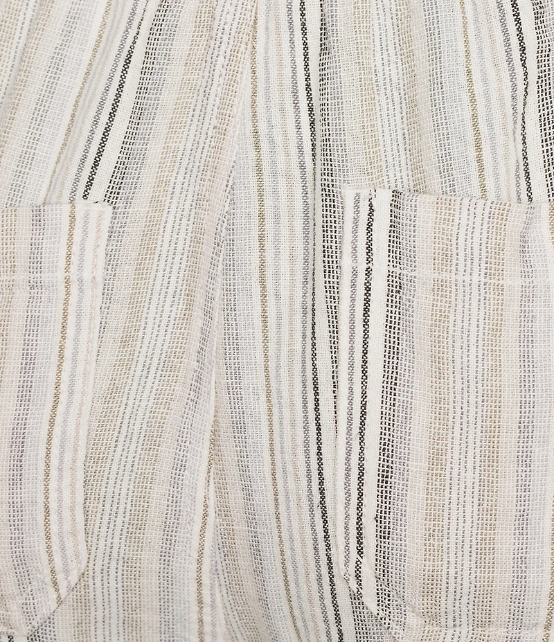 Westbound Pull On Linen-Blend Crop Pants