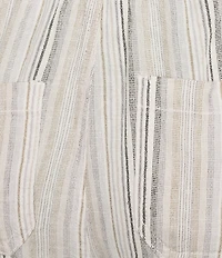 Westbound Pull On Linen-Blend Crop Pants