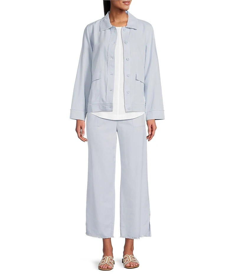 Westbound Pull On Linen-Blend Pants