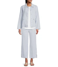 Westbound Pull On Linen-Blend Pants