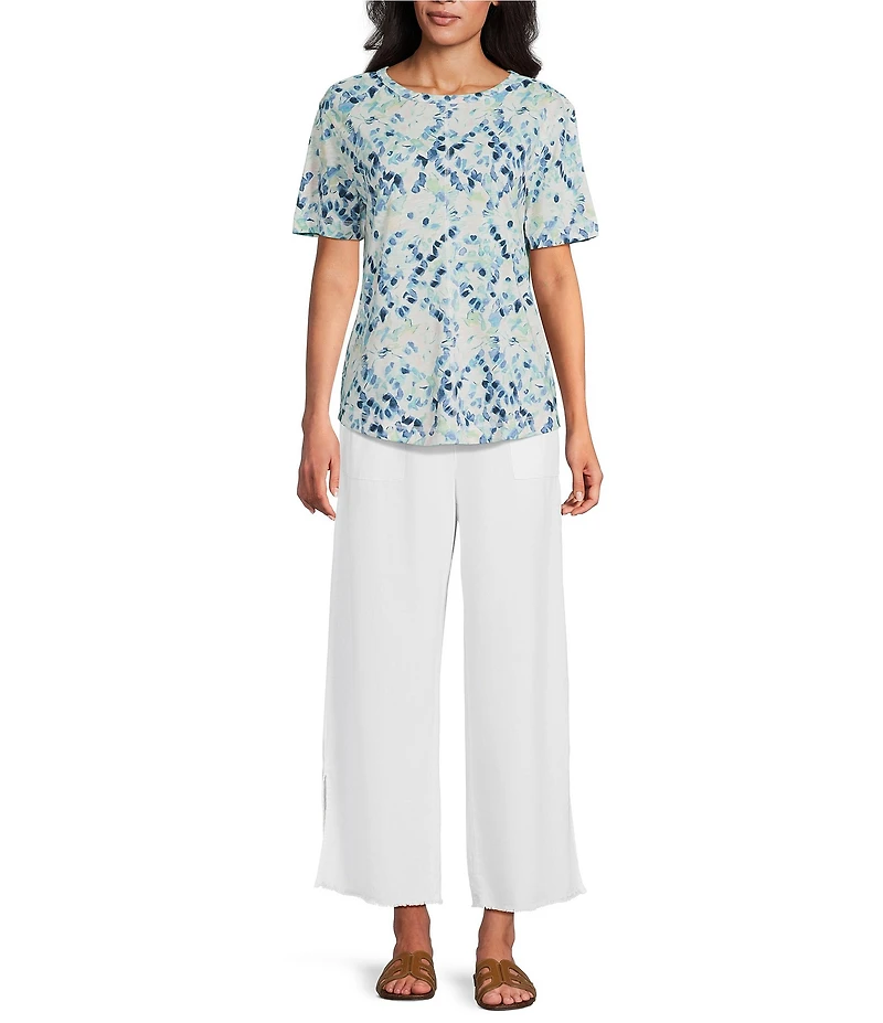 Westbound Pull On Linen-Blend Pants