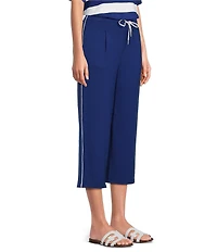 Westbound Pullon Pleated Capri Pants