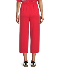 Westbound Pullon Pleated Capri Pants