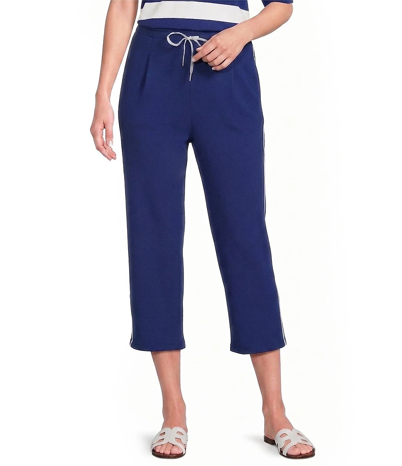 Westbound Pullon Pleated Capri Pants