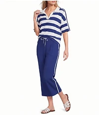 Westbound Pullon Pleated Capri Pants